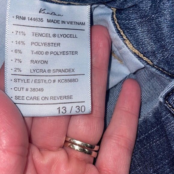 KanCan High Rise Ankle Skinny Button-Fly Raw Edge Hem Jeans, Sz13/30 - Picture 4 of 6